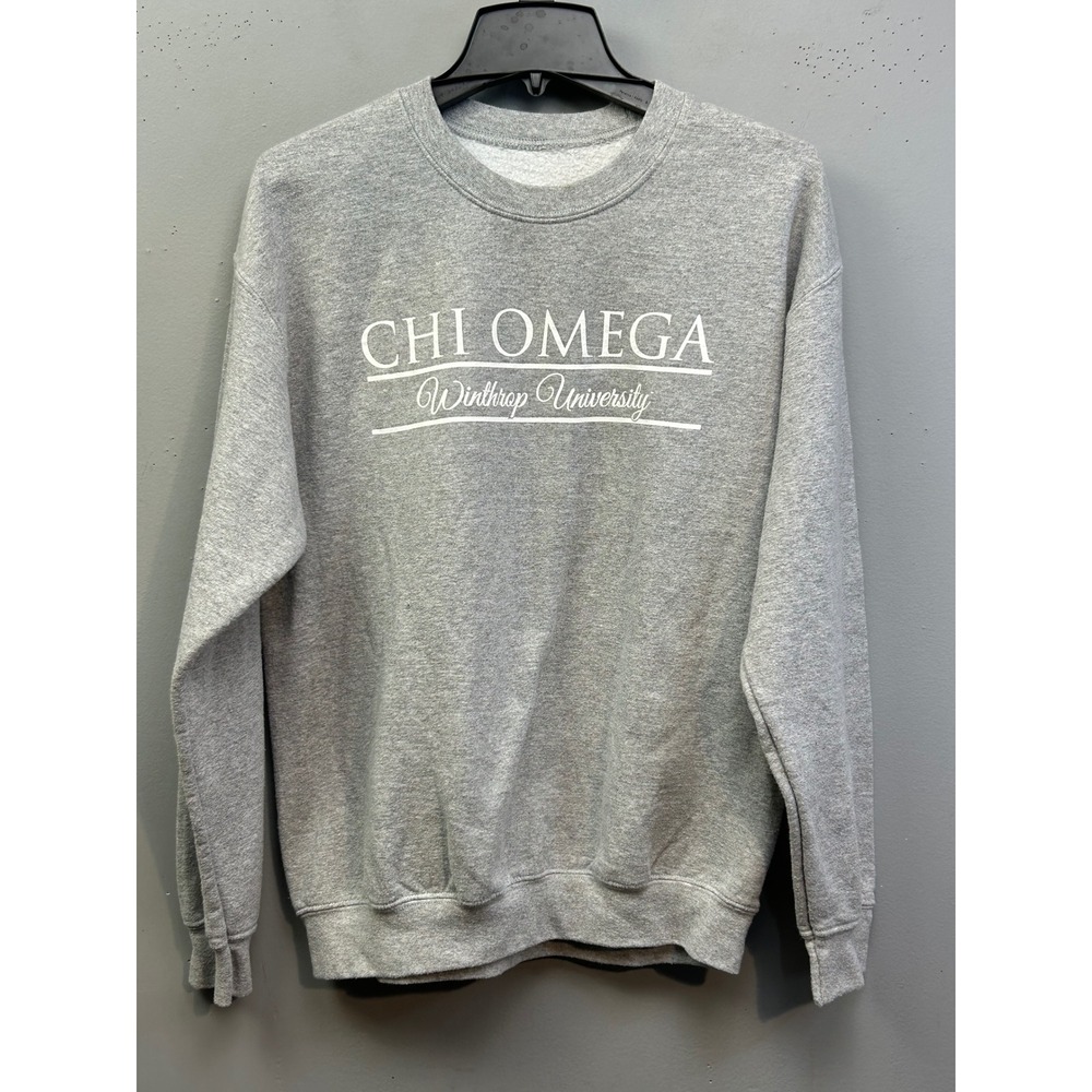 Sweatshirt Unisex XL Gray Chi Omega Winthrop University Chi Lambda Crest